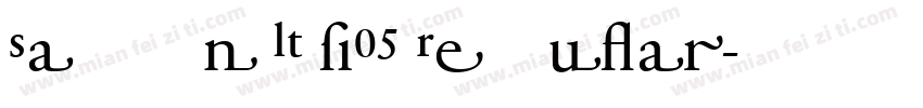 Sabon LT W05 Regular字体转换